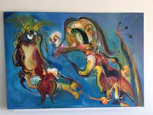 Jan te Wierik - zonder titel verkocht voor € 2500!