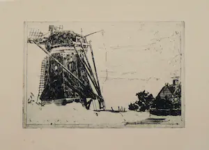 Willem de Zwart - Molen - Enig bekend exemplaar! kopen? Bied vanaf 150!