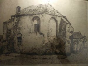 Hendrikus Roodenburg - Ets van een pittoresk kerkje kopen? Bied vanaf 20!