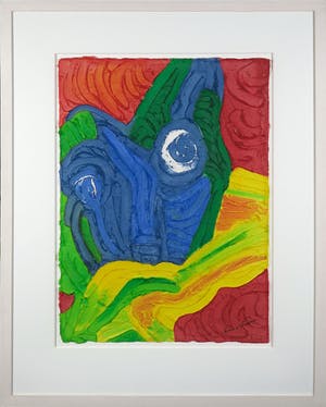 Bengt Lindstrom - Handgekleurde aquagravure op geschept papier, Zonder titel - Ingelijst (Groot) kopen? Bied vanaf 1!