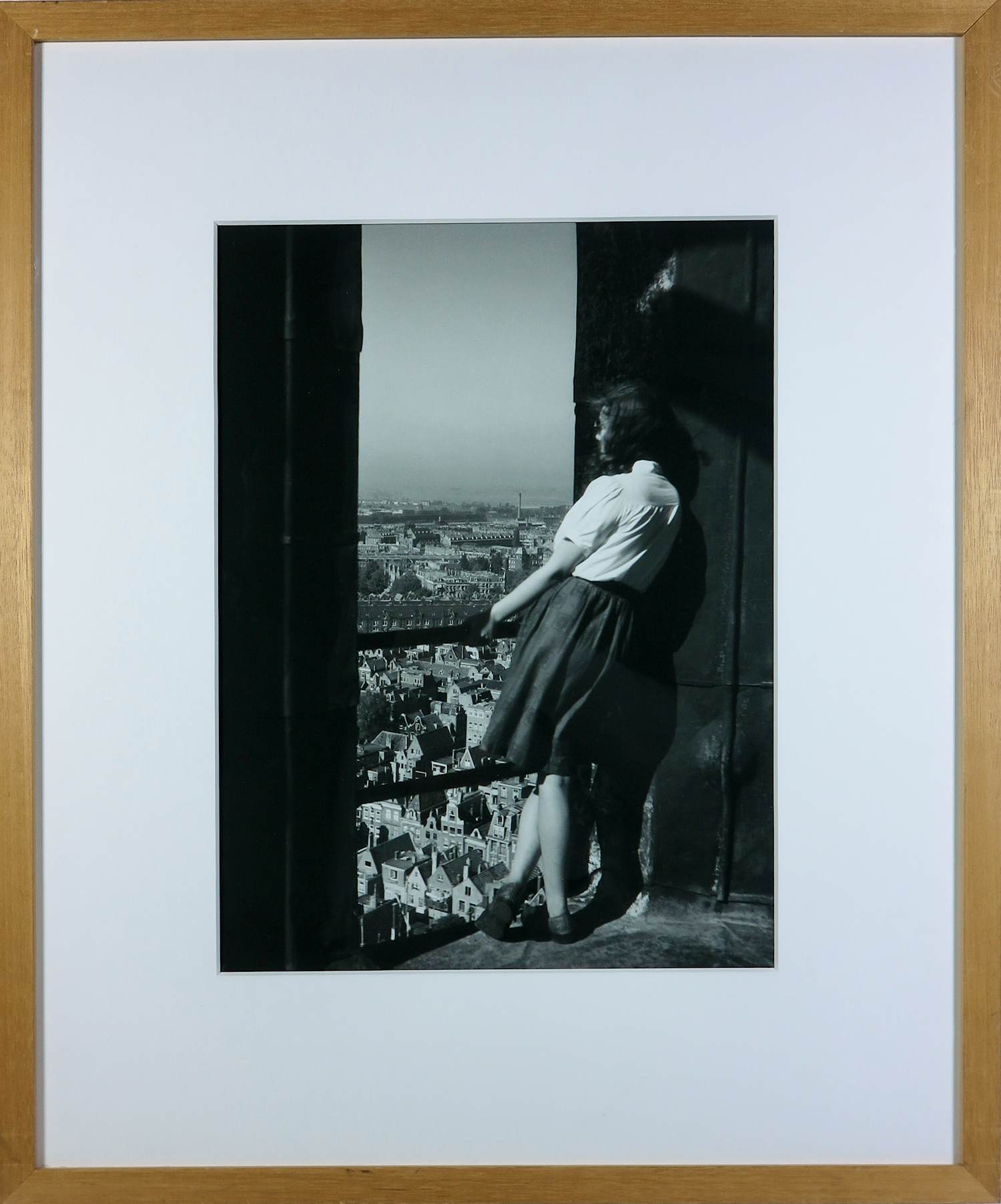 Dirk de Herder - Foto, Amsterdam vanaf de Westertoren - Ingelijst kopen? Bied vanaf 250!