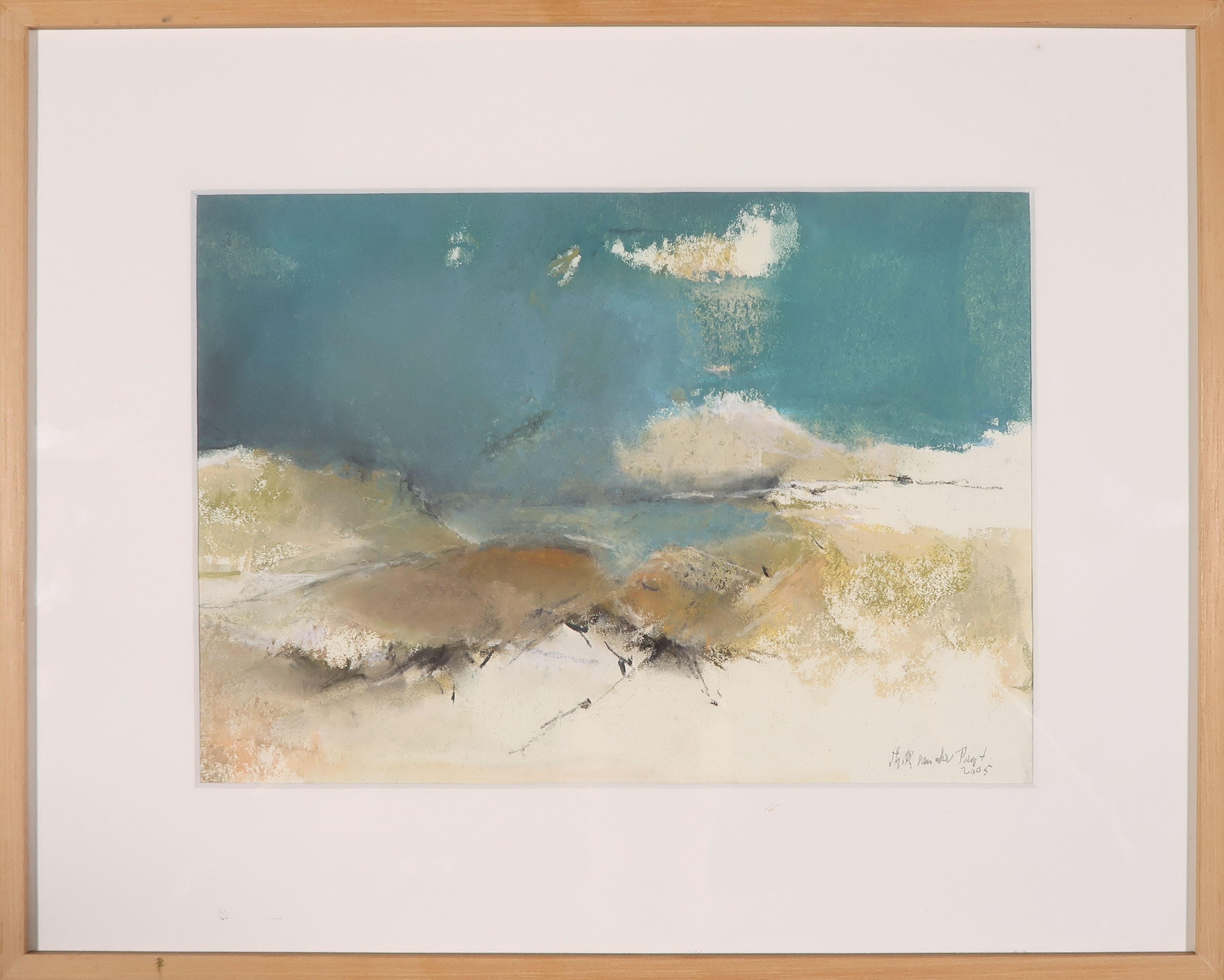 Theresia van der Pant - Gouache op papier, Landschap - Ingelijst kopen? Bied vanaf 150!