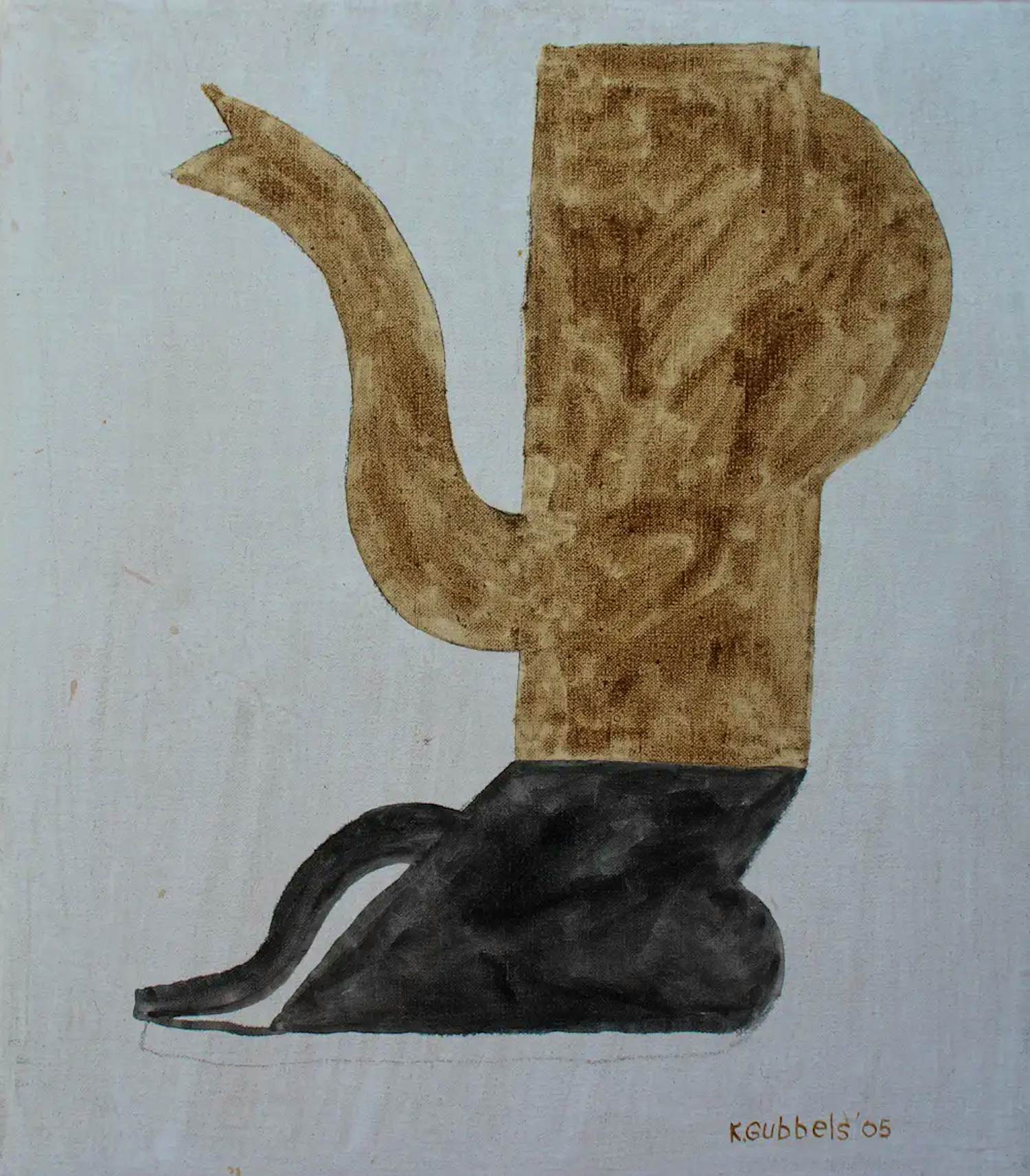 Klaas Gubbels - Ingelijste gemengde techniek op doek: "Shadow" - 2005 kopen? Bied vanaf 2399!