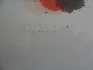 Nic Jonk - Zeefdruk, Titel, "Schone lucht". - Ingelijst groot. kopen? Bied vanaf 120!