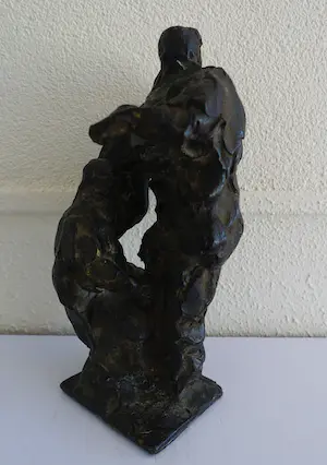 Brons (Onbekend) - Abstracte figuren , heel bijzonder beeld. kopen? Bied vanaf 230!