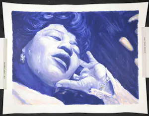 Niet of onleesbaar gesigneerd - Litho, Ella Fitzgerald kopen? Bied vanaf 1!
