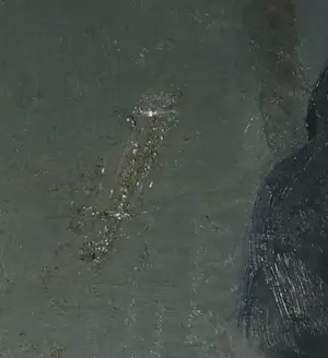 Niet of onleesbaar gesigneerd - Olieverf op doek, Zittend figuur - Ingelijst (Zeer groot) kopen? Bied vanaf 1!