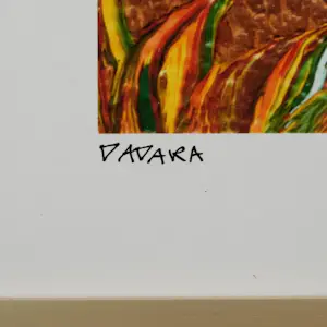 Dadara - Ingelijste zeefdruk: Frog kopen? Bied vanaf 99!