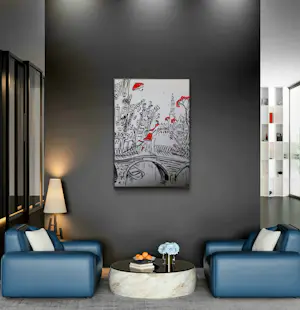 Elva Polyakova - In Amsterdam x 3 painting's kopen? Bied vanaf 10!