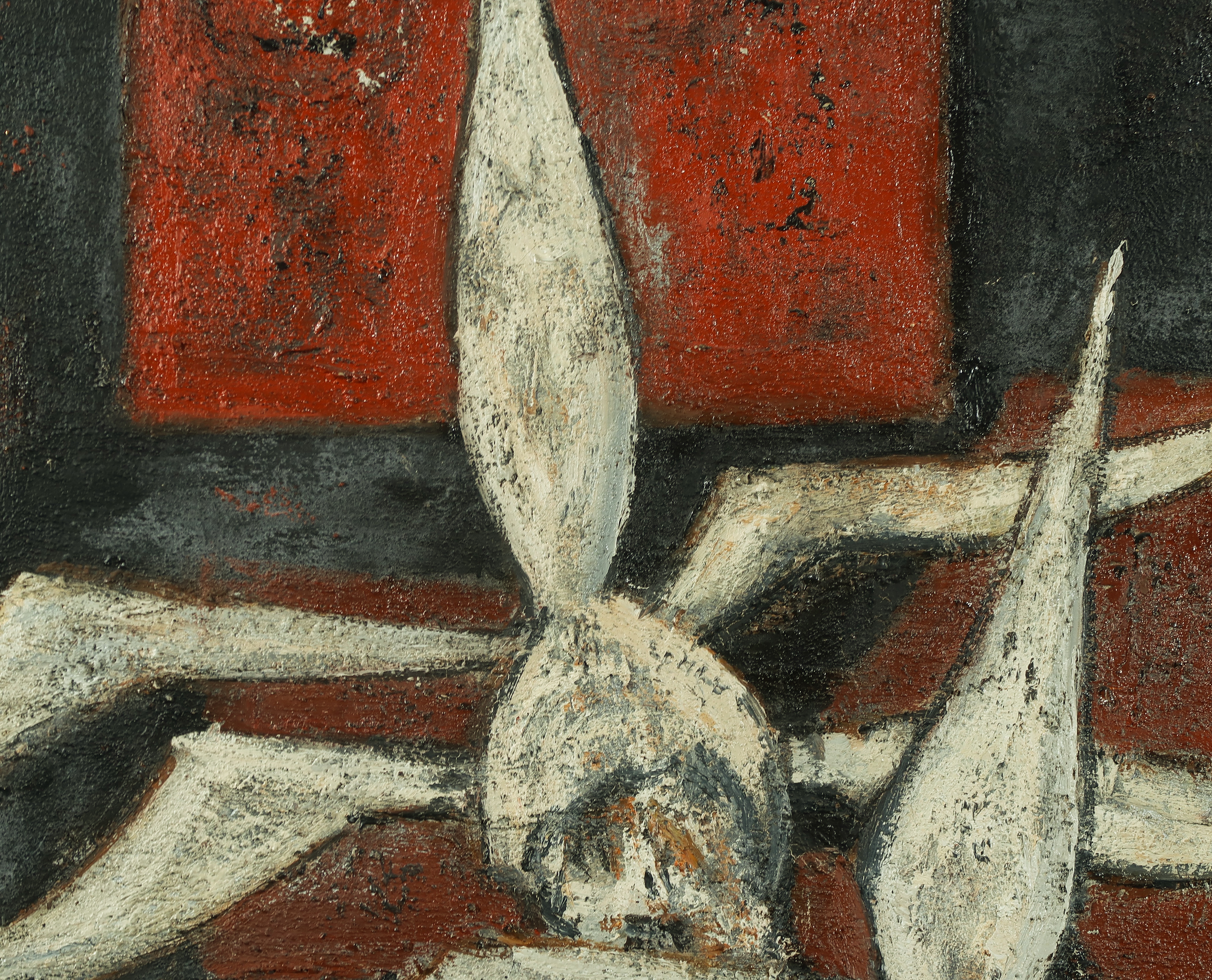 Ivan Sedlisky - Olieverf op doek, Z.T. Witte schorpioenen - Ingelijst kopen? Bied vanaf 1!