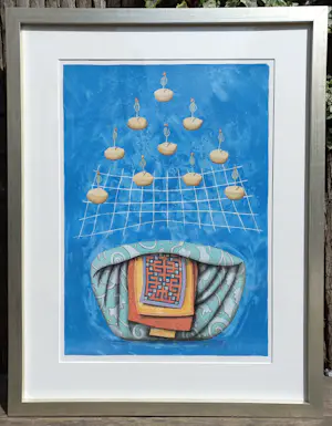 Lon Buttstedt - Himalaya Blues, litho (zeer mooi ingelijst) kopen? Bied vanaf 50!