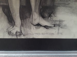 Chris Tonbreeker - Vrouwfiguur 1 krijttekening kopen? Bied vanaf 35!