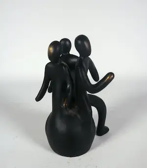 Marianne Naerebout - Perspex, Kleurrijke compositie (lot met bronzen sculptuur door Maarten Benschop) kopen? Bied vanaf 20!