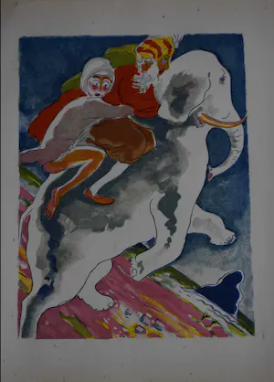 Kees van Dongen - Houtgravure - L'Éléphant Blanc kopen? Bied vanaf 50!