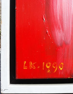 Loes Kurpershoek - Abstracte compositie, acrylverf op doek (ingelijst, groot!) kopen? Bied vanaf 250!