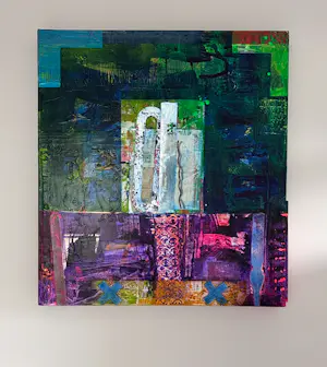 Jos Verwiel - Krachtig, groot en eigentijds schilderij van Jos Verwiel kopen? Bied vanaf 650!