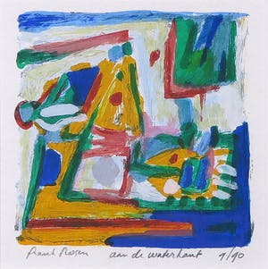 Frank Rosen - Zeefdruk, Aan de waterkant kopen? Bied vanaf 20!