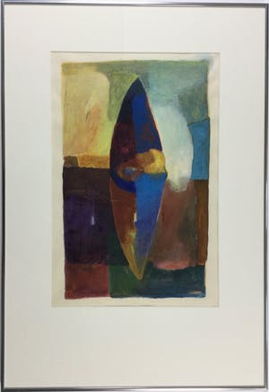 Angele Donjacour - z.t. | abstract geometrisch schilderij - ingelijst kopen? Bied vanaf 135!