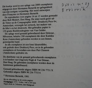 Herman Berserik - Gesigneerd boekje + 2 gesigneerde werken kopen? Bied vanaf 175!