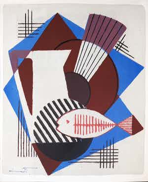 Wim Motz - Litho, Zonder titel verkocht voor € 50!