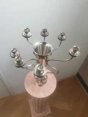 Borek Sipek - Verzilverde kandelaar - "Simon" - Driade - 48 hoog 40 breed kopen? Bied vanaf 650!