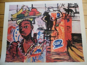 Peter Klashorst - Zeefdruk. Titel , Sap - gesigneerd - 90ex. kopen? Bied vanaf 35!