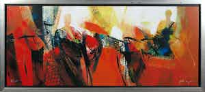 Peter Meijer - Zeefdruk op board, De brief - Ingelijst (Groot) verkocht voor € 50!