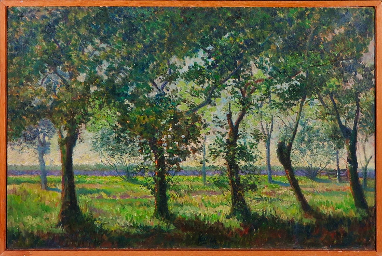 Aart Roos - Olieverf op paneel, Zonder titel - Ingelijst verkocht voor € 100!