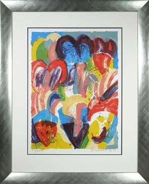 Jan Cremer - Litho, Tulips 01-96 - Ingelijst (Groot) kopen? Bied vanaf 200!