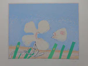 Buy Co Westerik - LOSGELATEN BLOEMBLAD / KLEURZEEFDRUK / 39x49cm / SIG / 1979? Bid from 150!