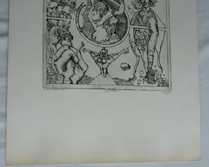 Ab Steenvoorden - Ets , Mystifikaties – Surrealistische voorstelling, 1972 - 28½ x 22 cm kopen? Bied vanaf 1!