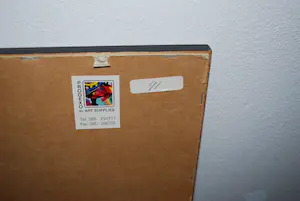 Rik van Iersel - groot werk - gemengde techniek - fraai zuurvrij ingelijst kopen? Bied vanaf 300!