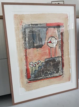 Hans Innemee - Hans Innemee - About level and position, zeefdruk (ingelijst, groot) kopen? Bied vanaf 150!