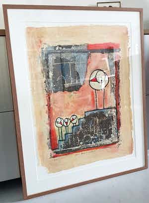 Hans Innemee - Hans Innemee - About level and position, zeefdruk (ingelijst, groot) verkocht voor € 150!