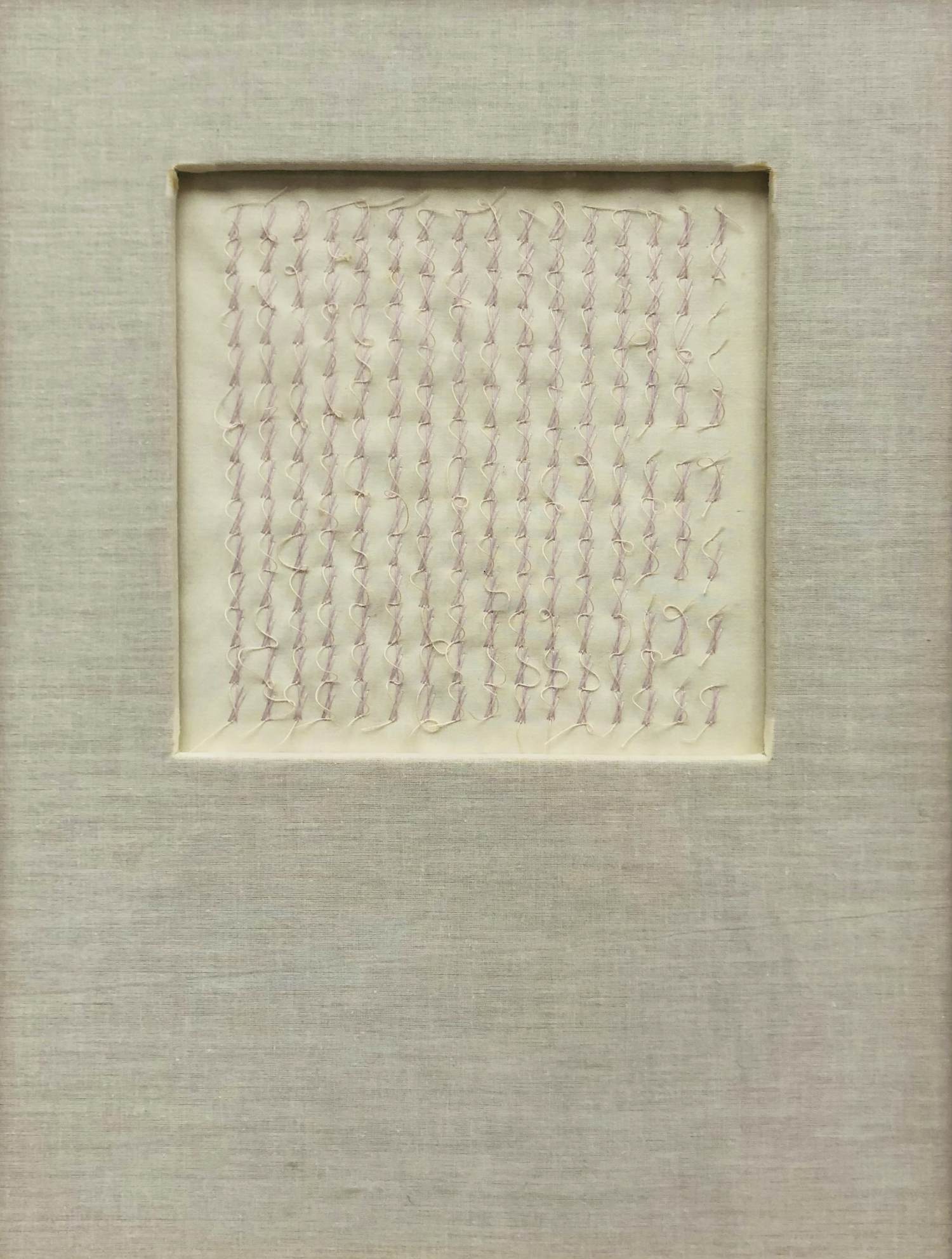 Niet of onleesbaar gesigneerd - Minimalistisch textiel werk kopen? Bied vanaf 1!