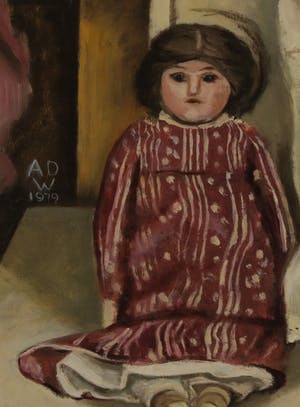 Ad Witteveen - Olieverf op paneel, Jacomijn - Ingelijst kopen? Bied vanaf 1!