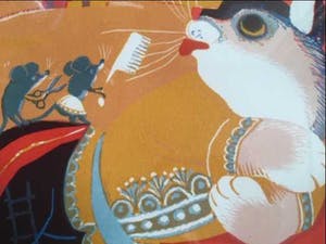 Curiosa - Russische sprookjesscene - houtsnede in lijst kopen? Bied vanaf 50!