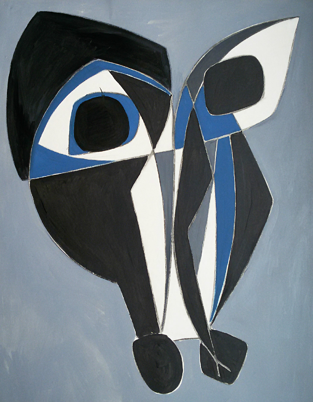 Dick Elffers - Hoofd, acrylverf op papier (groot) kopen? Bied vanaf 195!