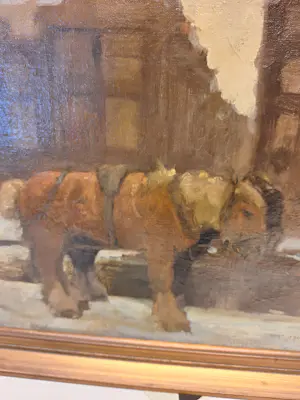Gert Stegeman - Stadsgezicht met paarden kaufen? Bieten Sie von 200!
