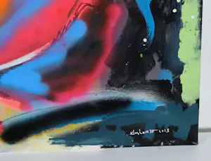 AcheterPeter Klashorst - Acryl en spuitbus op doek, Portret naar meisje met de parel? Enchérissez de 400!