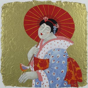 Ada Breedveld - Zeefdruk, Femmes Japonnais II - Ingelijst kopen? Bied vanaf 50!