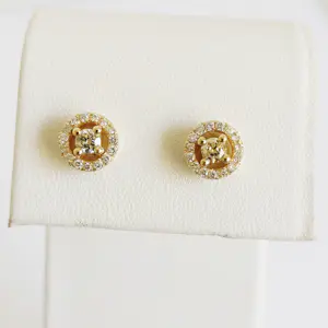 Diamanten halo-oorringen kaufen? Bieten Sie von 640!