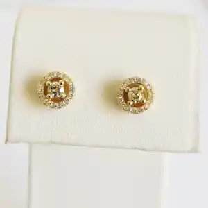 Diamanten halo-oorringen kaufen? Bieten Sie von 640!
