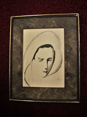 Marie Laurencin - Originele ca. 1930 , potloodgesigneerde Lithografie - Zelportret - BIJZONDER!! kopen? Bied vanaf 758!