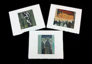 Luis Filcer - Lot van drie zeefdrukken verkocht voor € 60!
