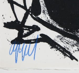 Karel Appel - Expressieve litho uit Rhapsodie de ma nuit - Ingelijst kopen? Bied vanaf 1!