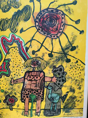 Corneille - "La Colline enrubannée" (1970) - Zeldzame kleurenlithografie kopen? Bied vanaf 495!