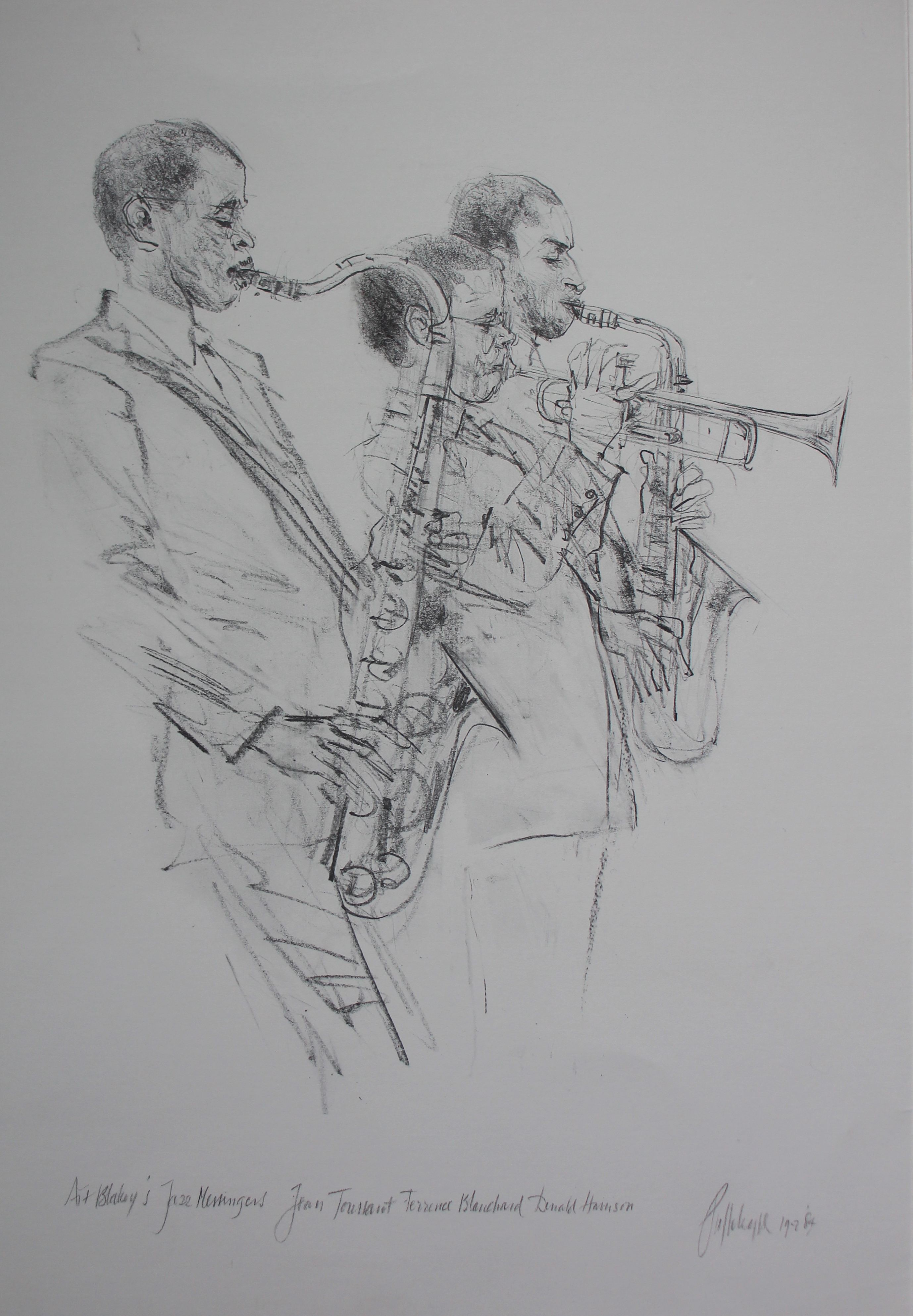 Piet Klaasse - litho: Jazz - 1984 verkocht voor € 35!