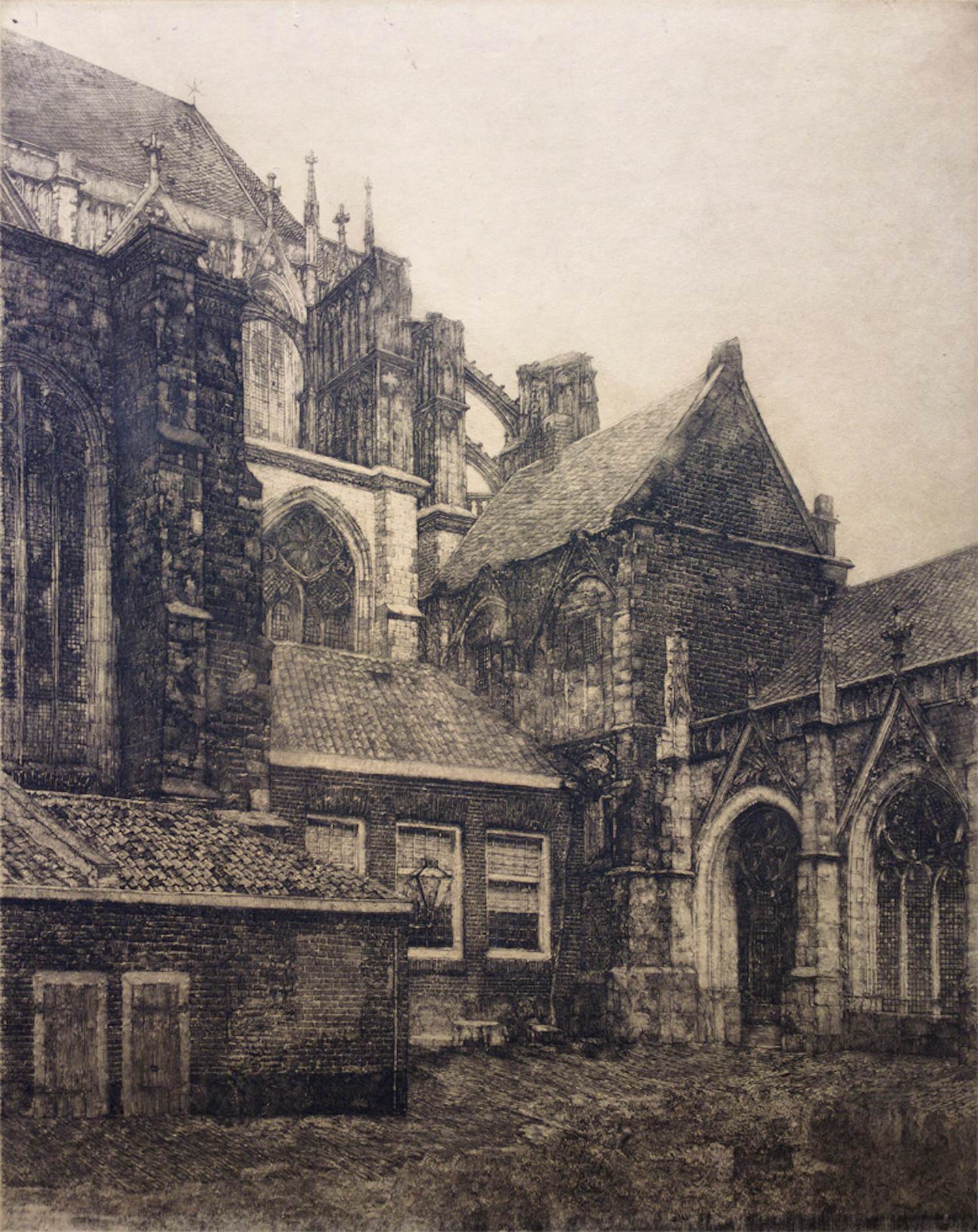 Willem van Leusden - Gezicht op de Dom te Utrecht verkocht voor € 85!