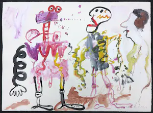 Anton Martineau - Gouache, Zonder titel kopen? Bied vanaf 100!